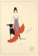 Дама с&nbsp;собакой. Эскиз костюма. <nobr>1930-е</nobr>