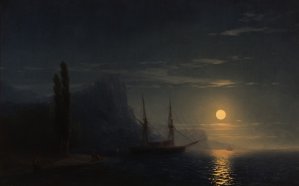 Море в лунном свете. 1857