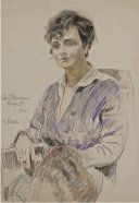 Портрет сидящей женщины. 1920